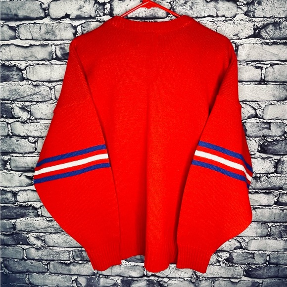 Vtg Red Cliff Engle 80’s NFL New England Patriots pullover sweater Sz XL - Picture 3 of 3
